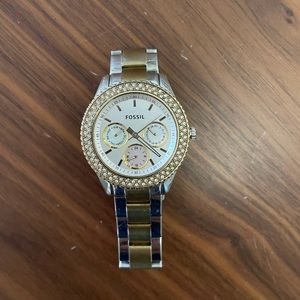 Fossil Two Toned Riley watch